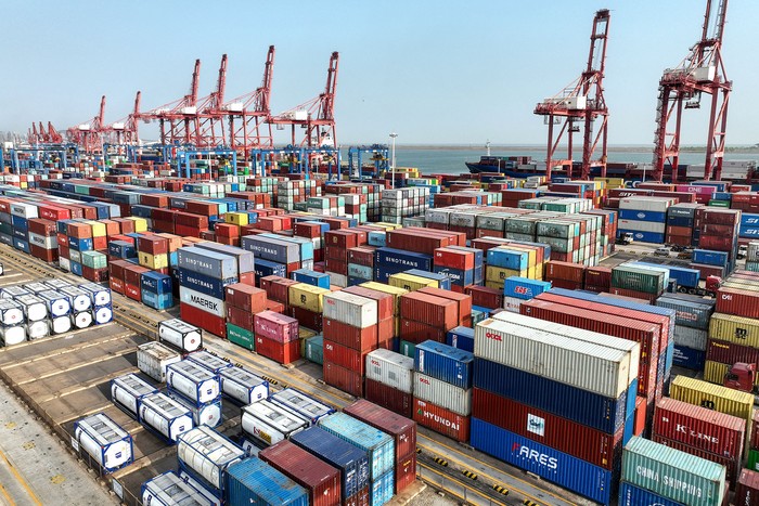 Puerto de Lianyungang, en China. · Foto: AFP