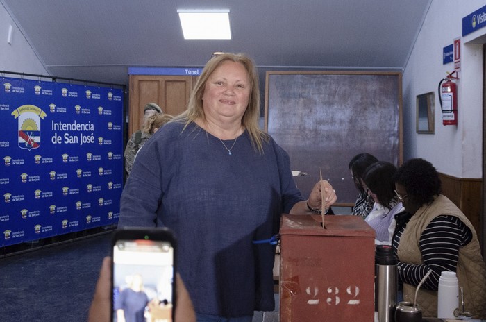 Ana Bentaberri, intendenta reelecta de San José. · Foto: Germán De Armas
