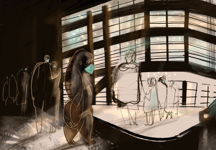 Foto principal del artículo 'Una noche en el teatro' · Ilustración: Noel de León
